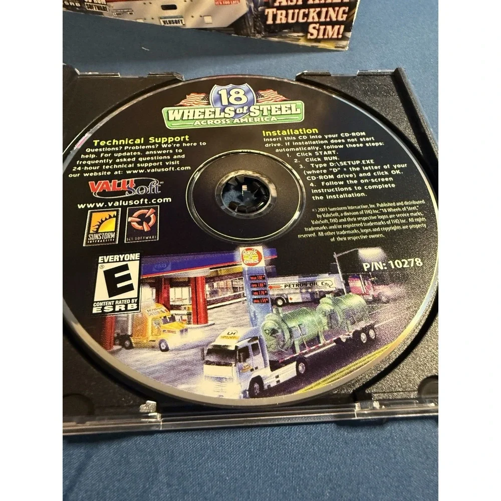 18 Wheels Of Steel Across America PC Cd Rom Game Kick The Asphalt Trucking Sim